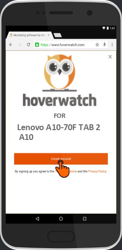 Spy to Mobile Free for Lenovo A10-70F TAB 2 A10